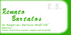 renato bartalos business card